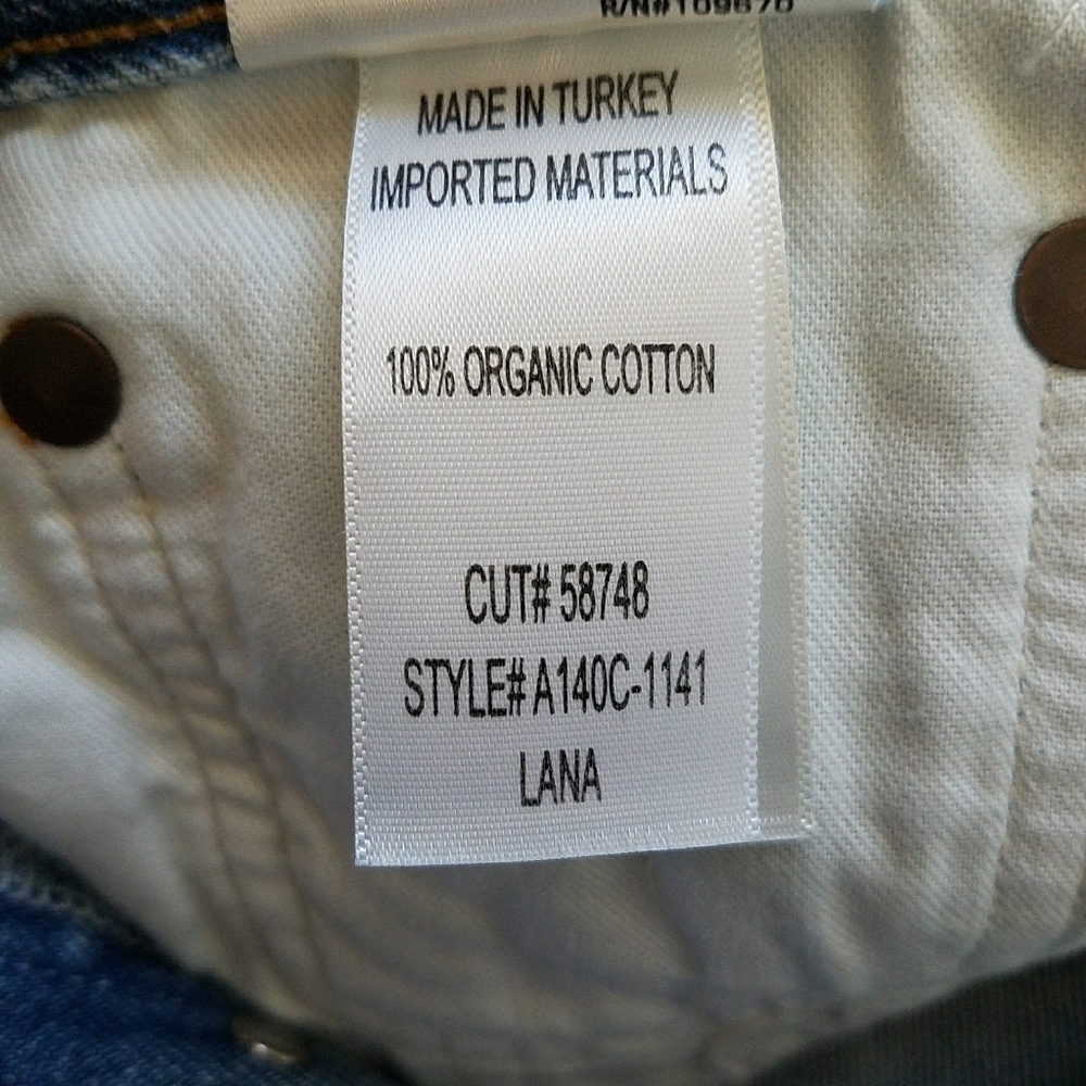 AGOLDE Mid Rise Vintage Straight Lana Jeans in Fiction - Picture 12 of 12